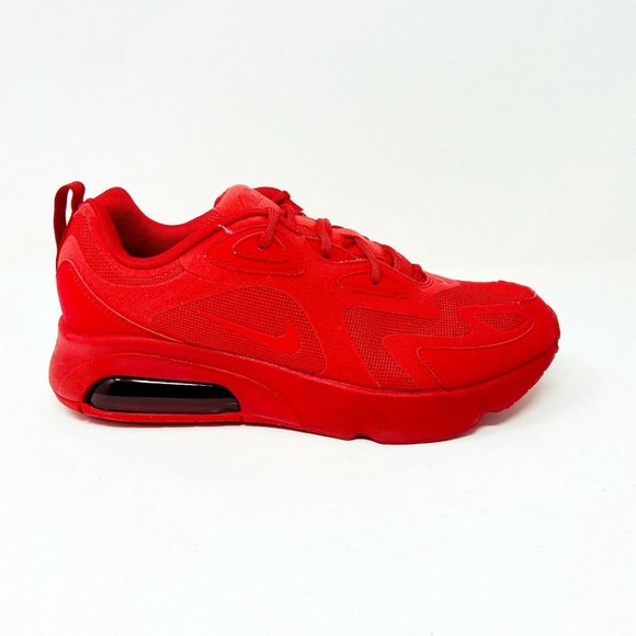 Nike Other - Nike Air Max 200 University Triple Red Mens Size 8 Running Sneakers CU4878 600